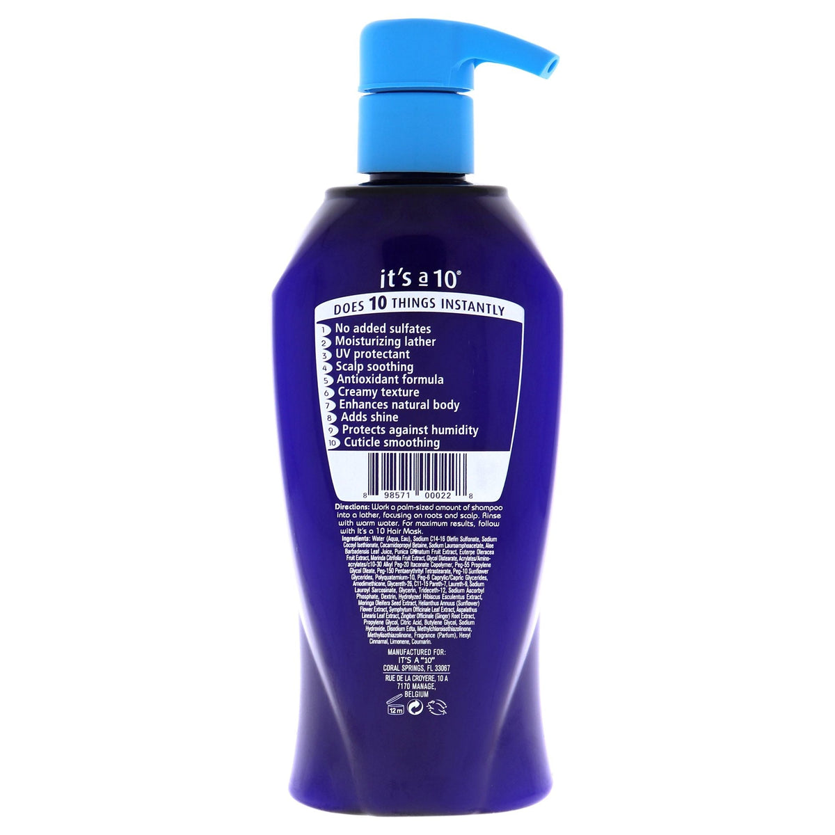 Miracle Moisture Shampoo by Its A 10 for Unisex - 10 oz Shampoo - Fabs things