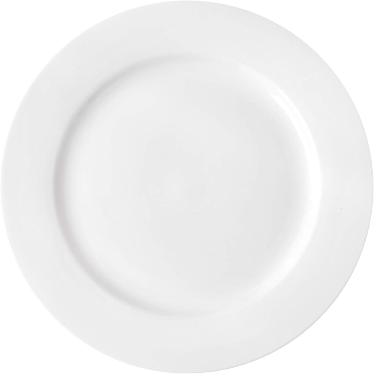 Foraineam 12 Pieces 8 Inch Round Porcelain Salad Plates Dessert Plate Set White Dinnerware Dish Serving Plates - Fabs things