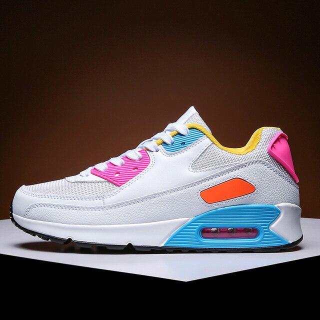 Fashion Couple Sports Running Shoes Jogging Shoes Outdoor Sports Sneakers Lace Up Unisex Walk Women's Air Athletic Running Shoes Fashion Sport Gym Jogging Tennis Fitness Sneakers - Fabs things