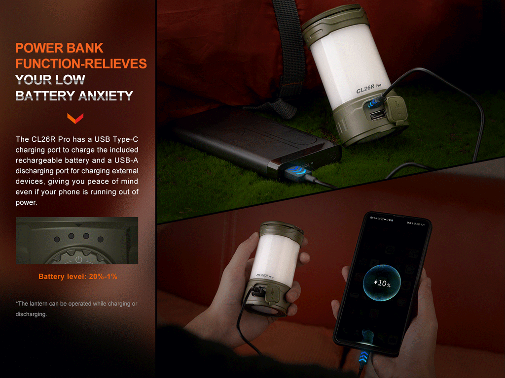Fenix CL26R PRO High Performance LED Rechargeable Camping Lantern - Fabs things