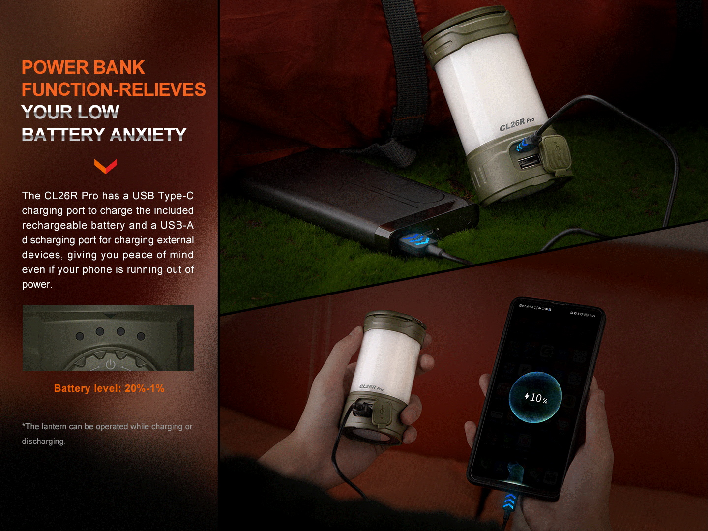 Fenix CL26R PRO High Performance LED Rechargeable Camping Lantern - Fabs things