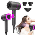 VoluVibe Professional Ionic Hair Dryer, Powerful Fast Drying Low Noise Blow Dryer with 2 Concentrator Nozzle 1 Diffuser Attachme - Fabs things