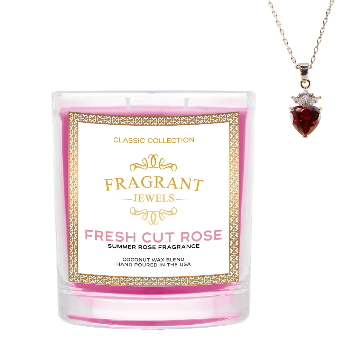 Fresh Cut Rose - Jewel Candle - Fabs things