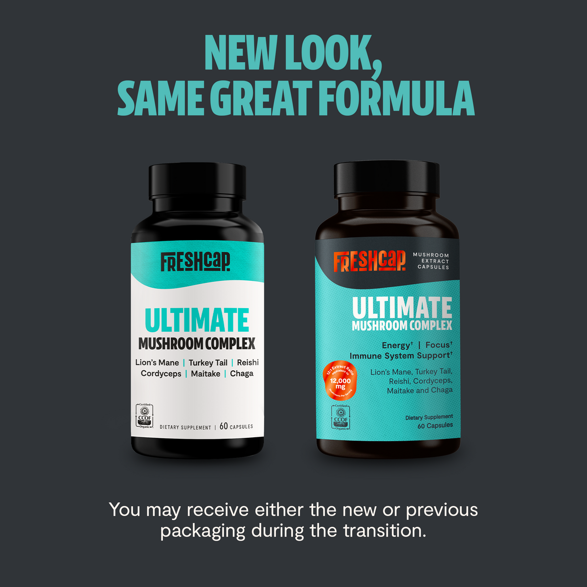 Organic Mushroom Complex Supplement Capsules - Fabs things
