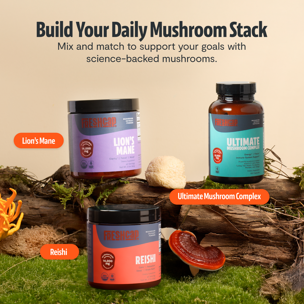 Organic Mushroom Complex Supplement Capsules - Fabs things