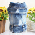 Pet Dog Cat Blue Denim Jeans Jacket Coat Vest - Fabs things
