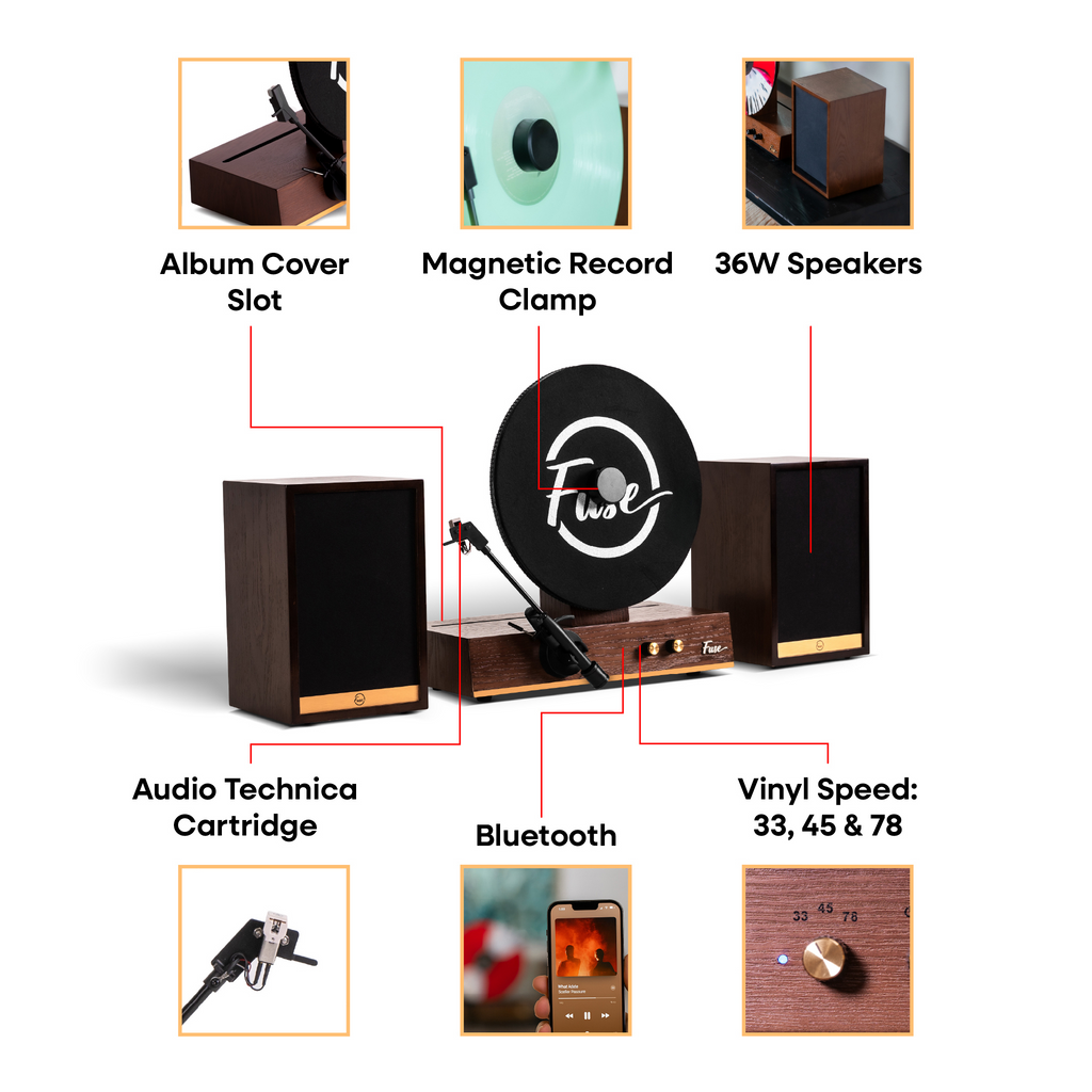 Fuse Audio GLD Vertical Vinyl Record Player - Fabs things