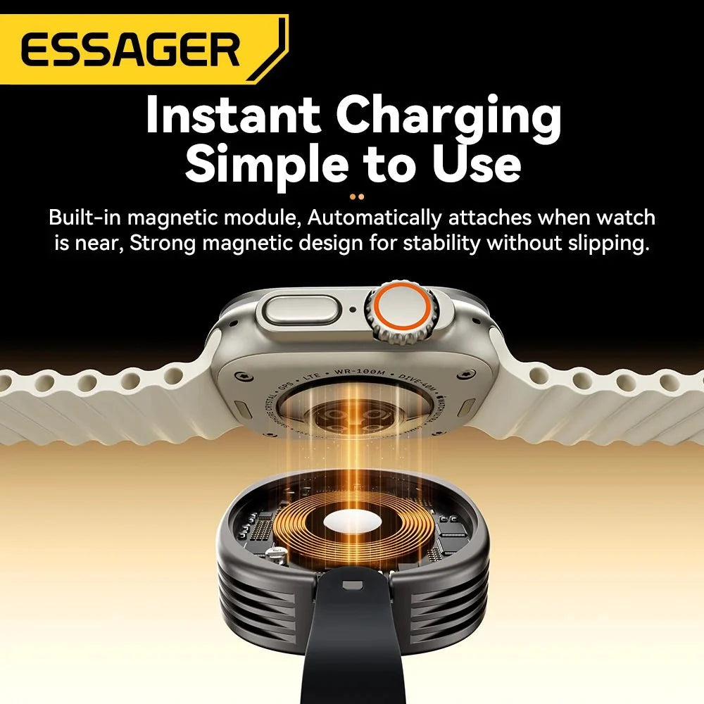 Magnetic Wireless Charger for Apple Watch | Fast Portable Charging Solution - Fabs things