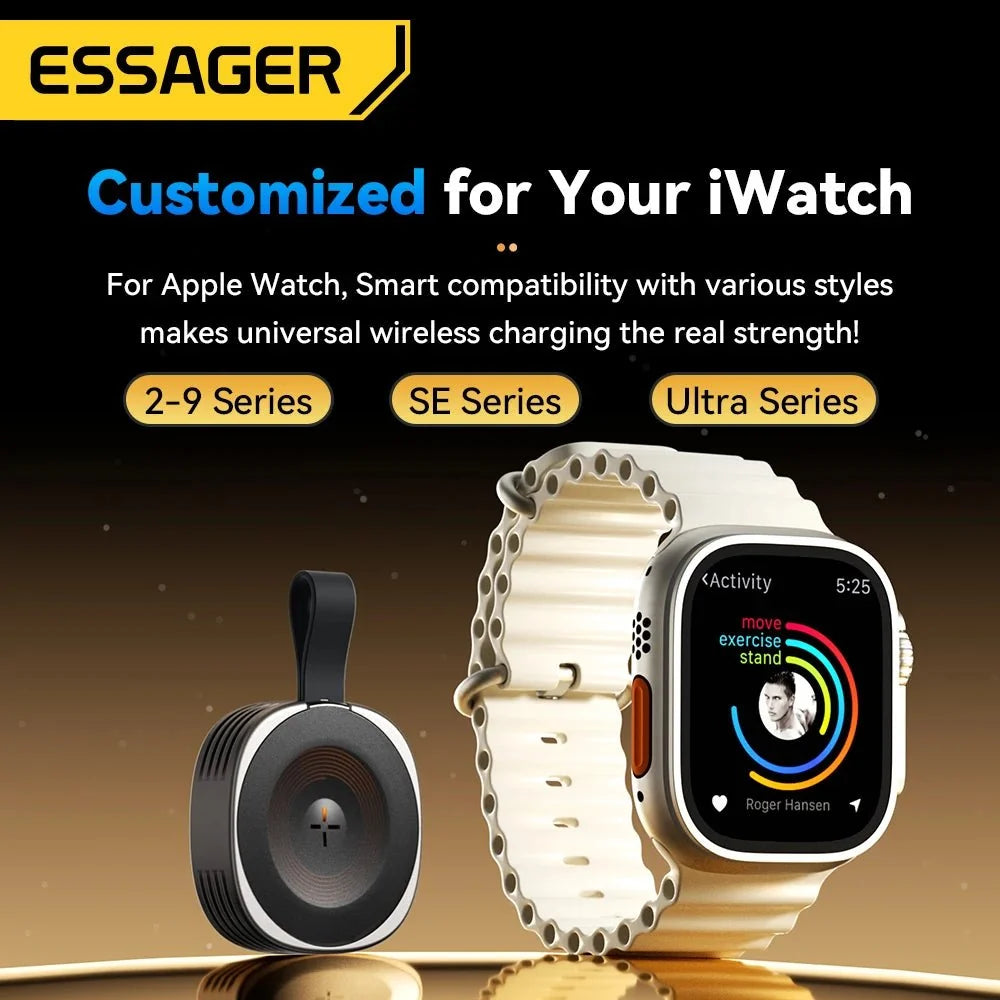 Magnetic Wireless Charger for Apple Watch | Fast Portable Charging Solution - Fabs things
