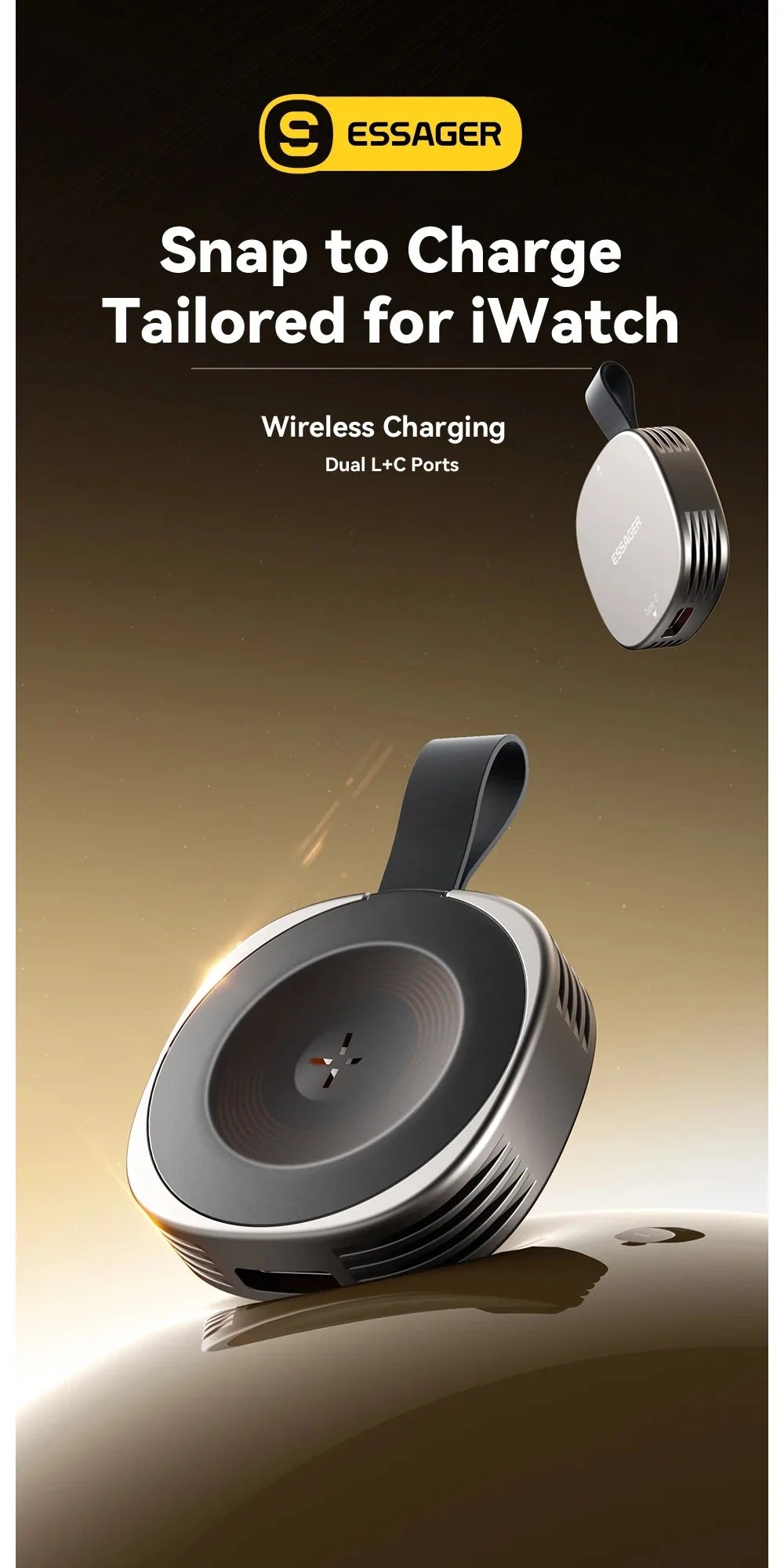 Magnetic Wireless Charger for Apple Watch | Fast Portable Charging Solution - Fabs things