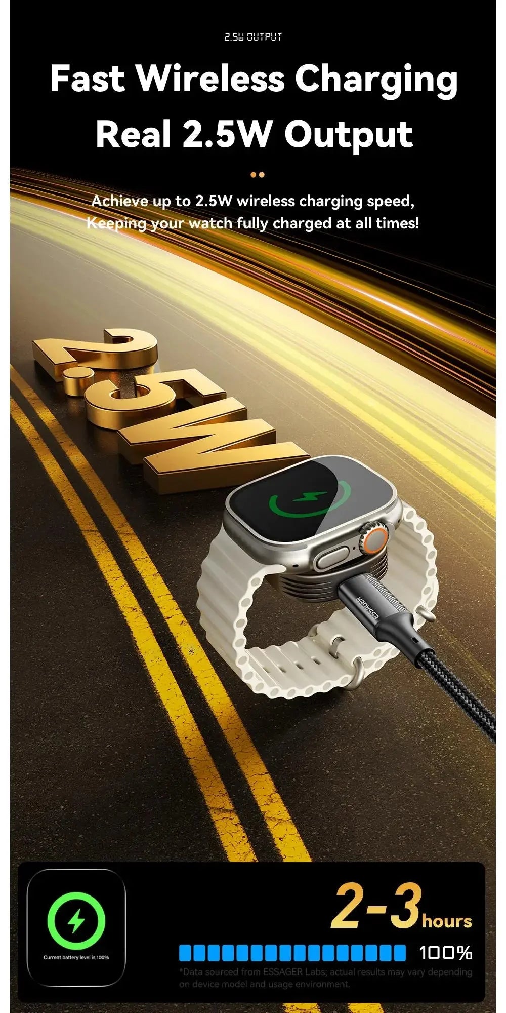 Magnetic Wireless Charger for Apple Watch | Fast Portable Charging Solution - Fabs things