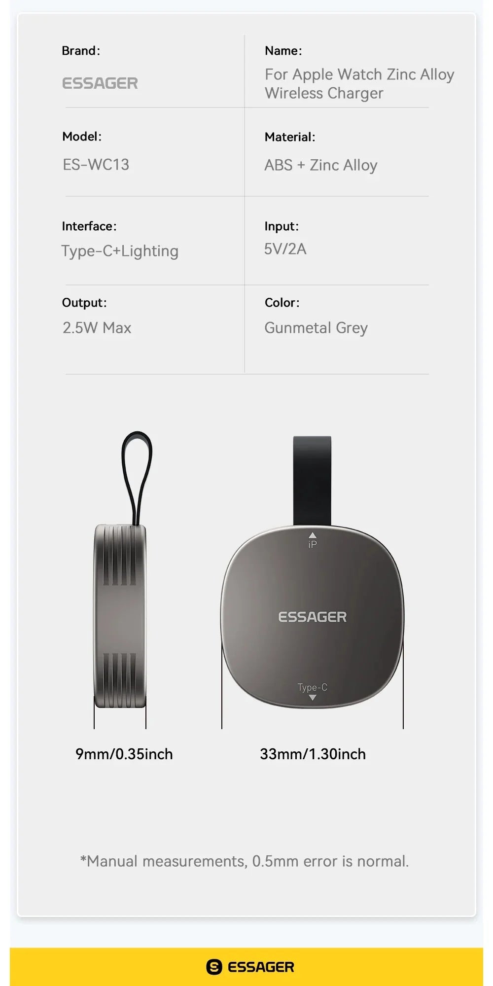 Magnetic Wireless Charger for Apple Watch | Fast Portable Charging Solution - Fabs things