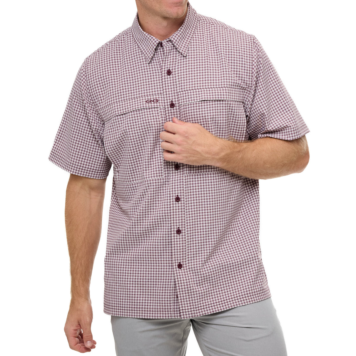 Maroon TekCheck Shirt - Fabs things