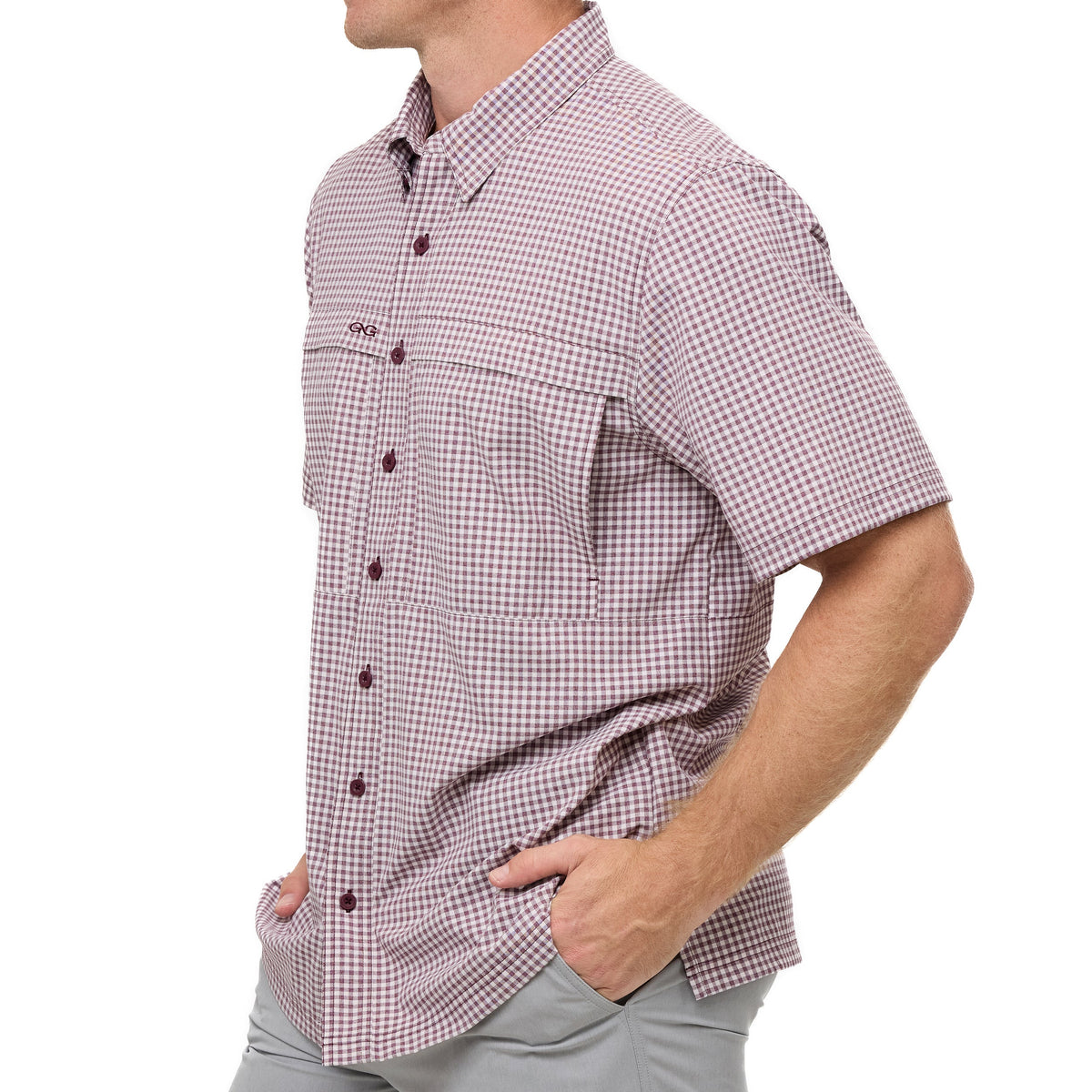 Maroon TekCheck Shirt - Fabs things