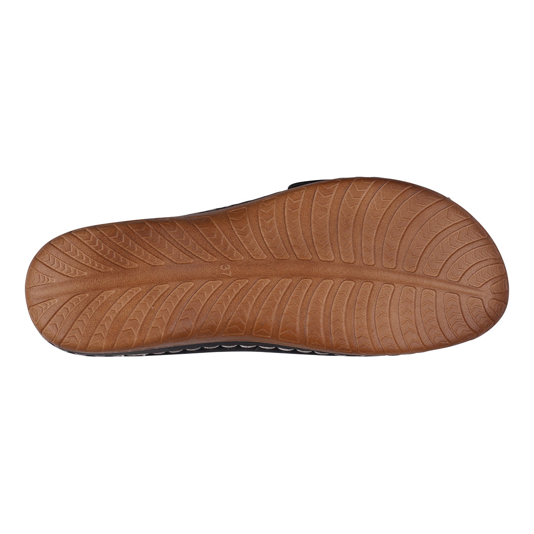 Women's Hamden Black Buckled Flat Sandals - Fabs things