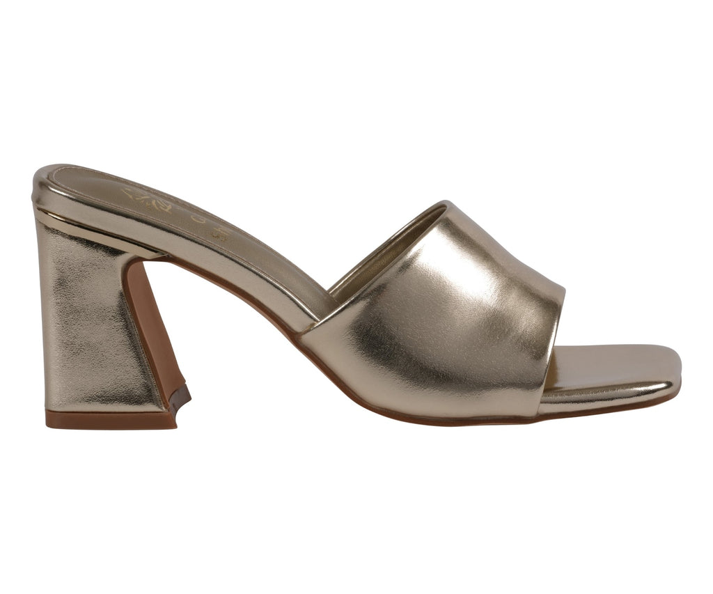 Women's Soho Gold Square Toe Heeled Sandals - Fabs things