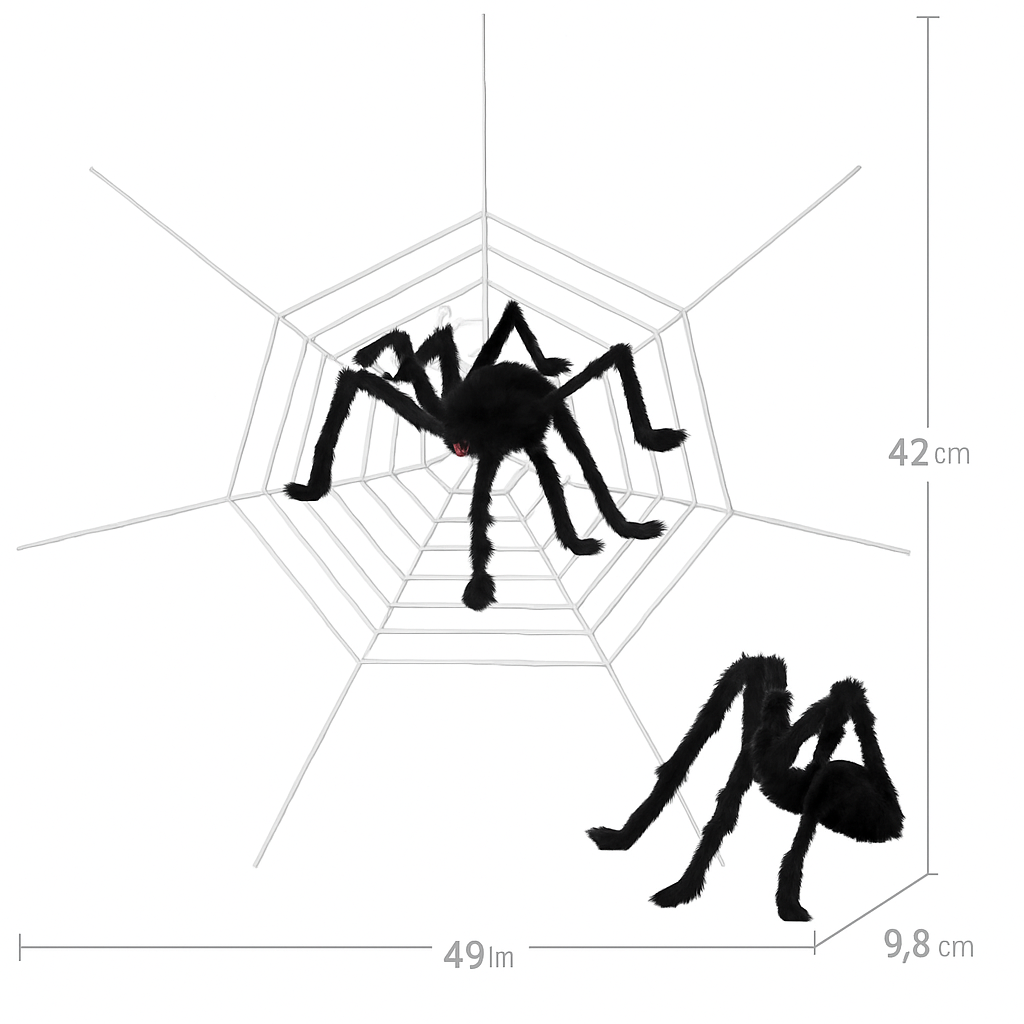 Giant Halloween Spider Decoration Outdoor