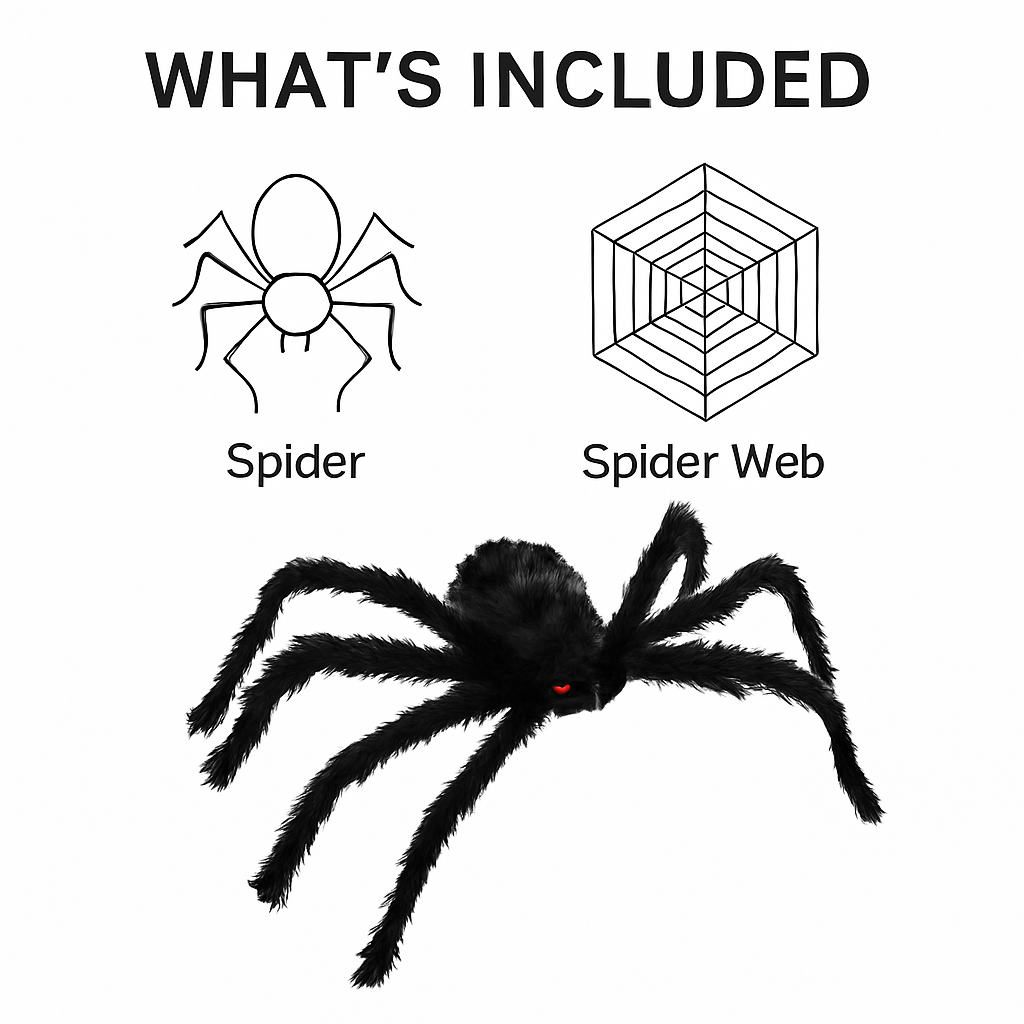 Giant Halloween Spider Decoration Outdoor