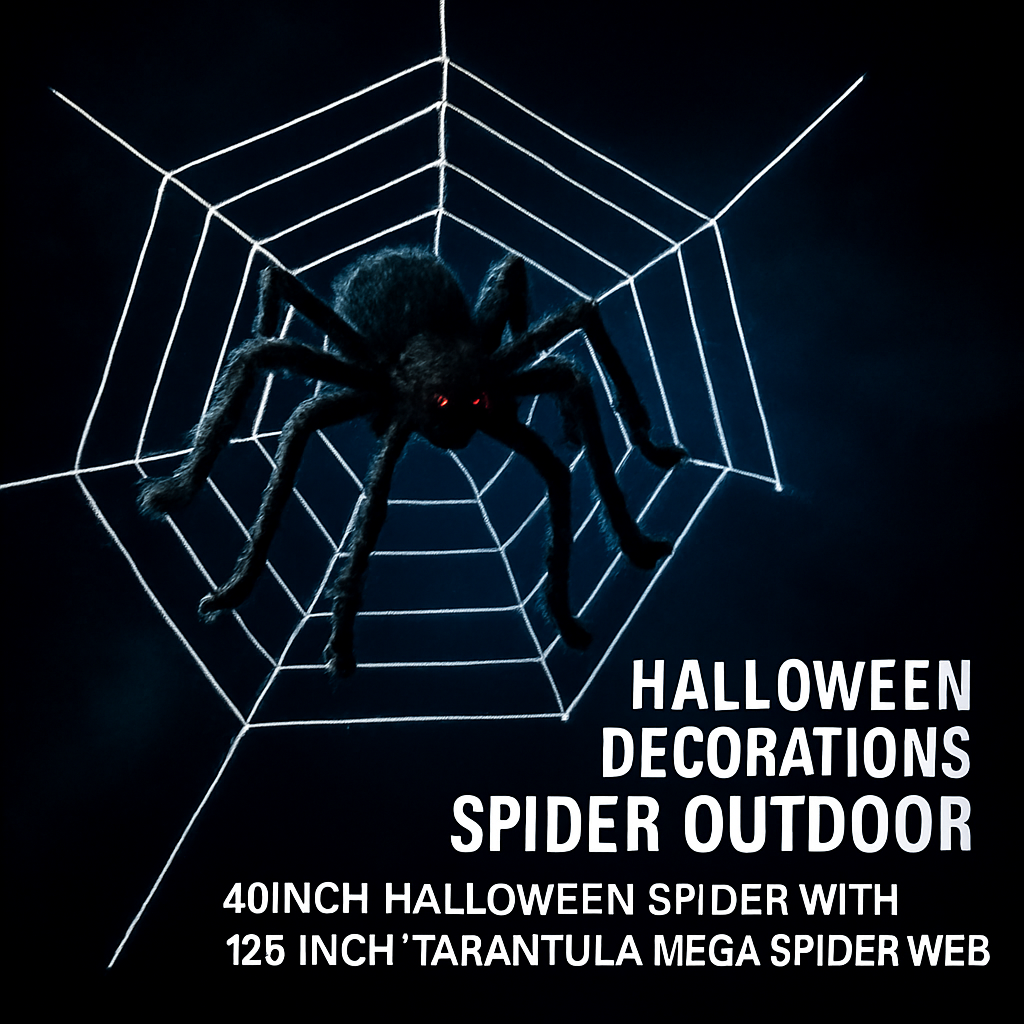 Giant Halloween Spider Decoration Outdoor