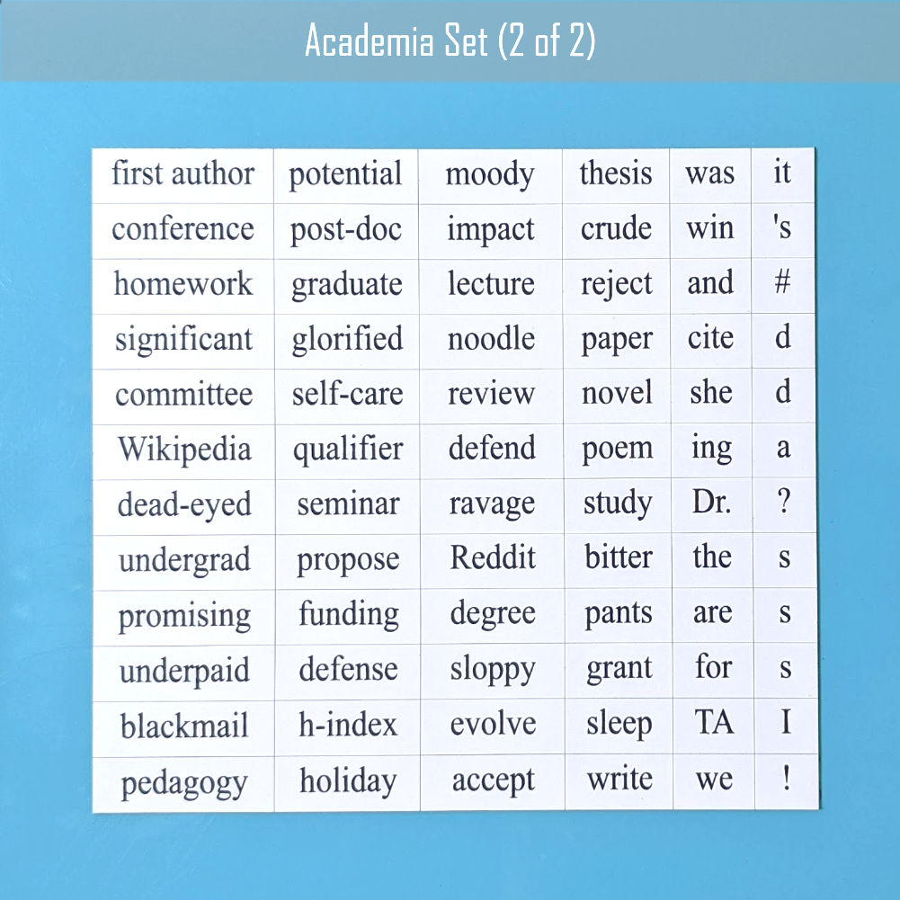 Academia Word Magnets - Fabs things