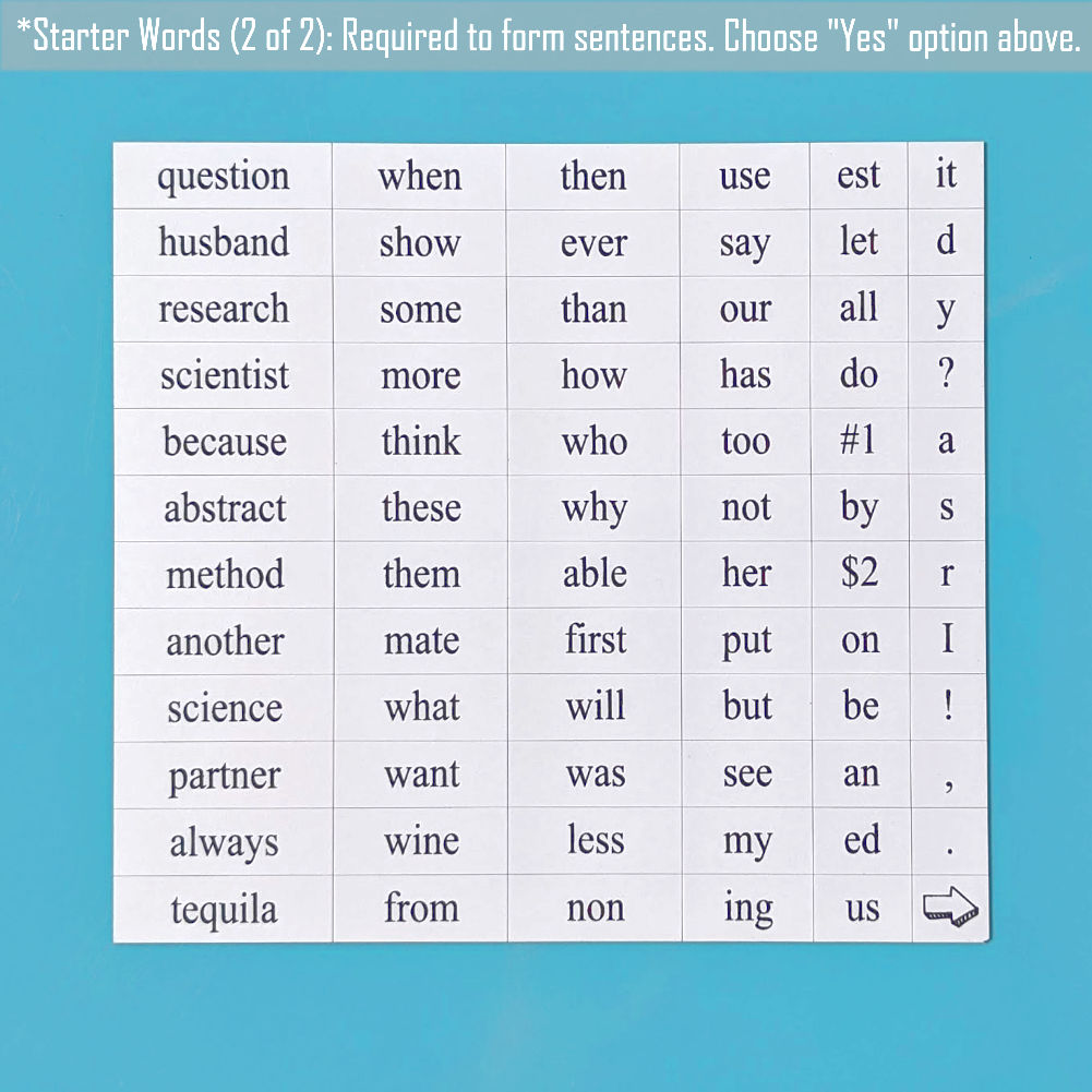 Academia Word Magnets - Fabs things