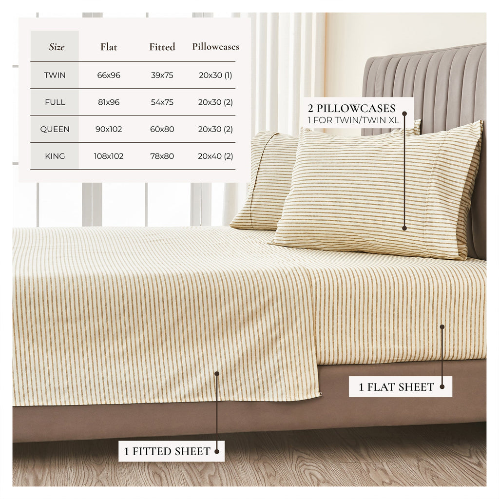 Striped Sheet Set - Evette Collection - Fabs things