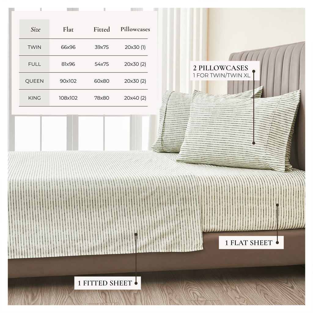 Striped Sheet Set - Evette Collection - Fabs things