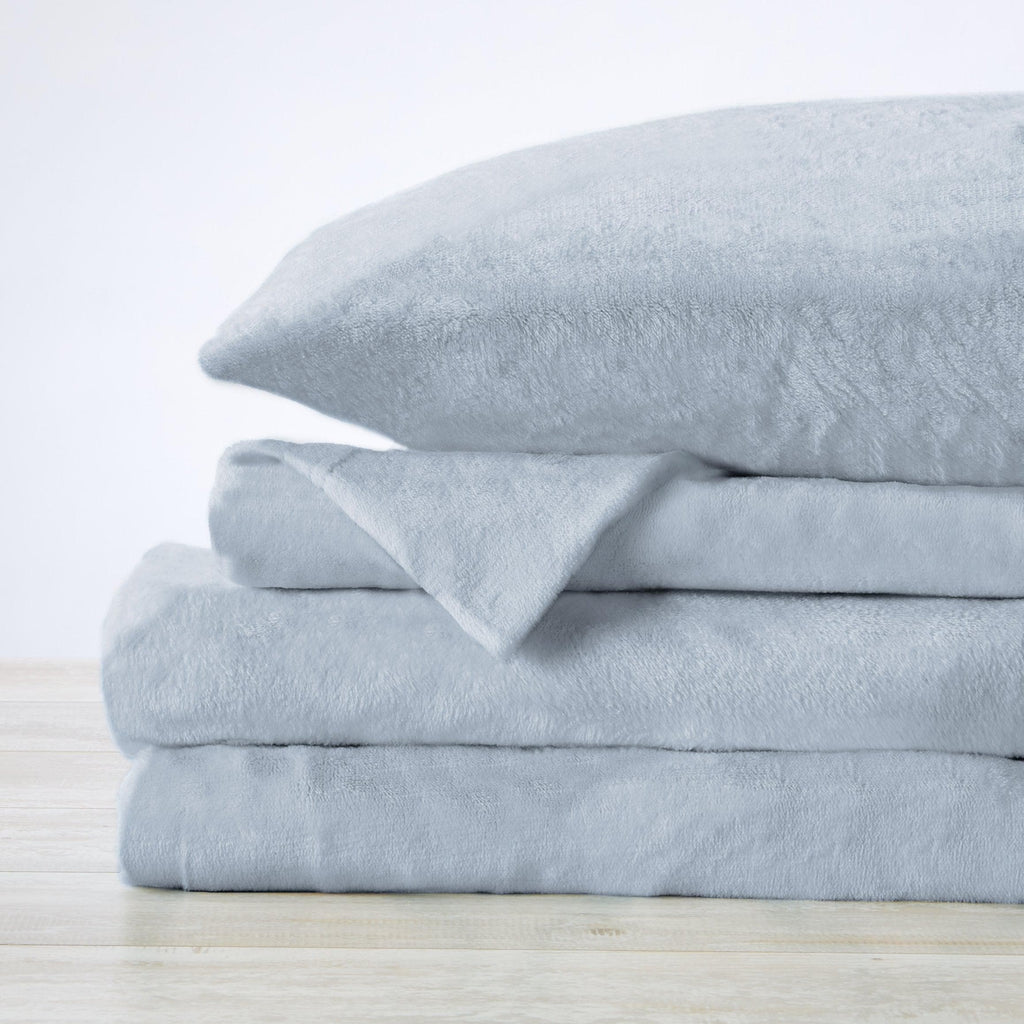 Solid Plush Sheet - Velvet Luxe Collection