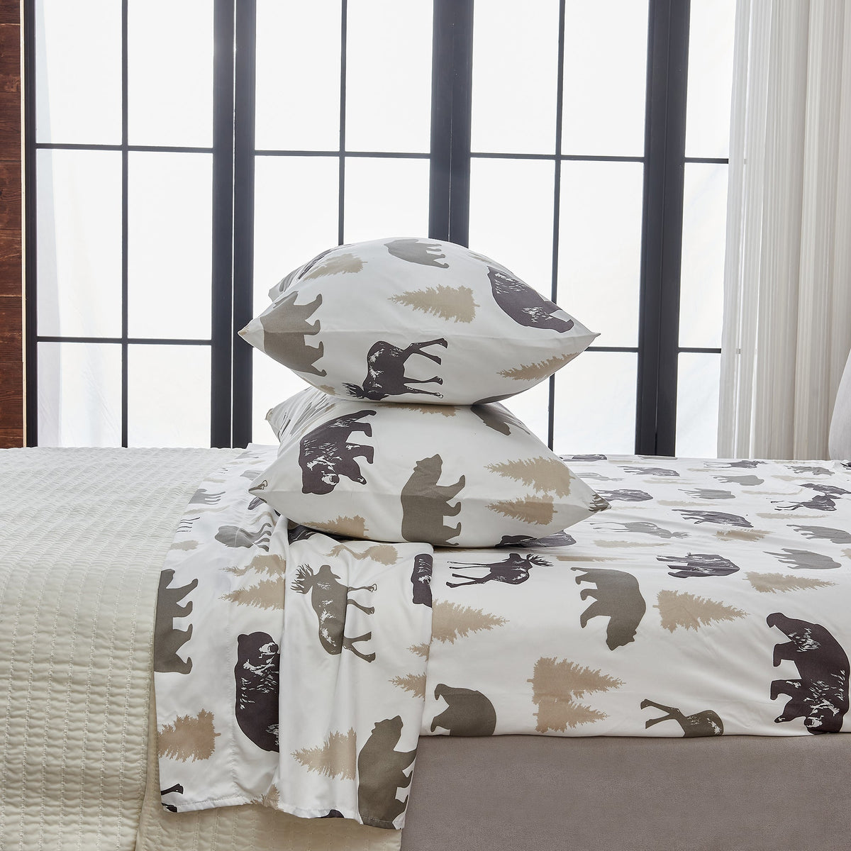 Lodge Printed Sheet Set - Mountain Ridge Collection - Fabs things
