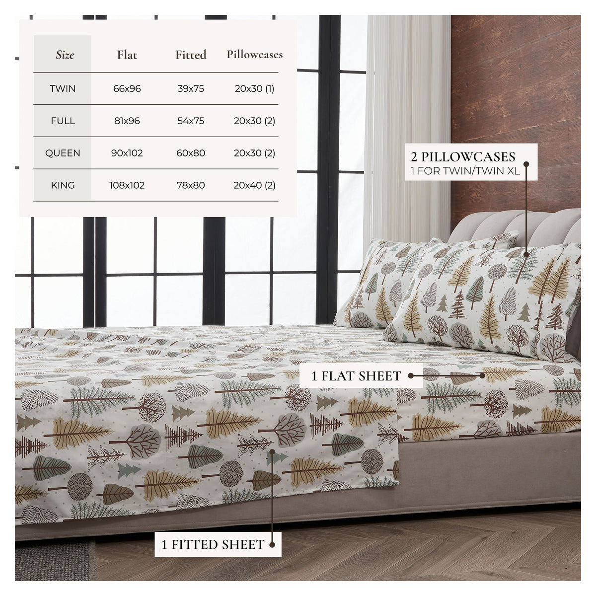 Lodge Printed Sheet Set - Mountain Ridge Collection - Fabs things