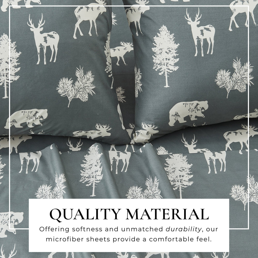 Lodge Printed Sheet Set - Mountain Ridge Collection - Fabs things
