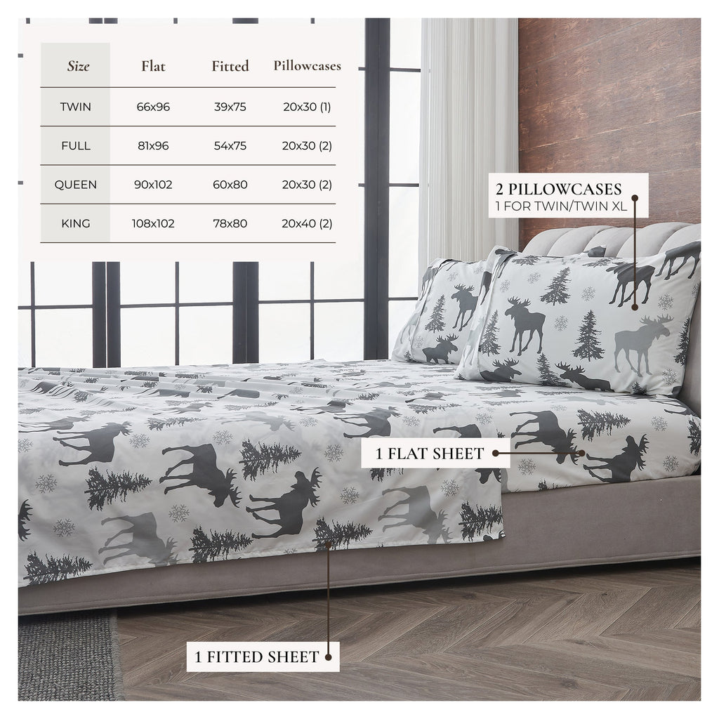 Lodge Printed Sheet Set - Mountain Ridge Collection - Fabs things