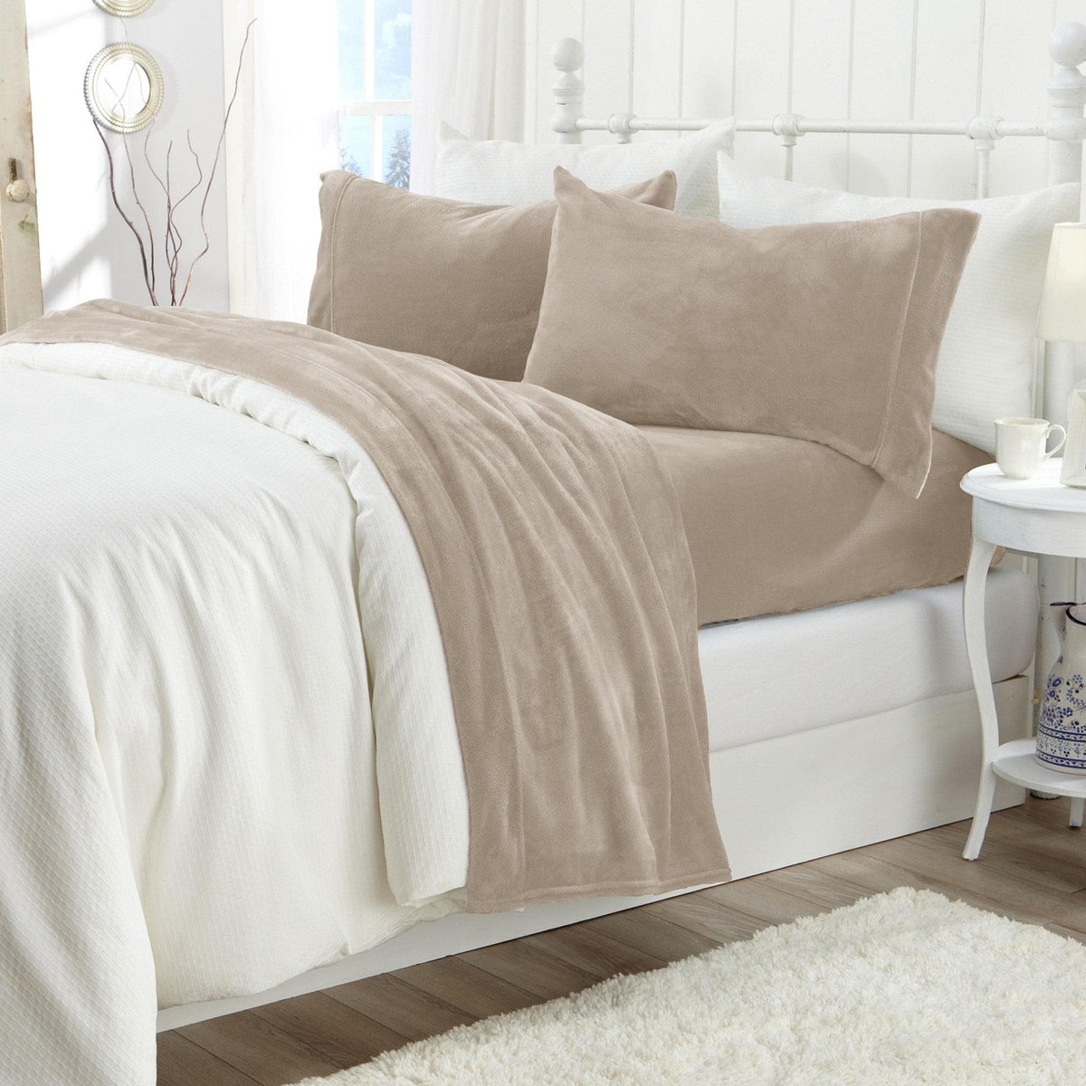 Solid Plush Sheet - Velvet Luxe Collection - Fabs things