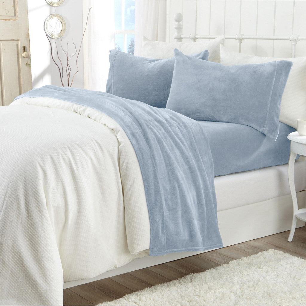 Solid Plush Sheet - Velvet Luxe Collection - Fabs things