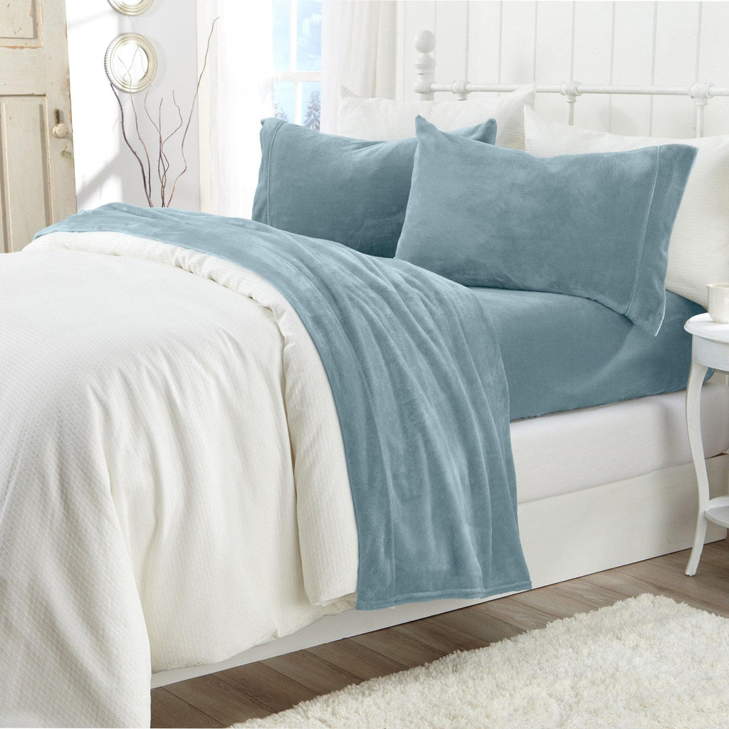 Solid Plush Sheet - Velvet Luxe Collection - Fabs things