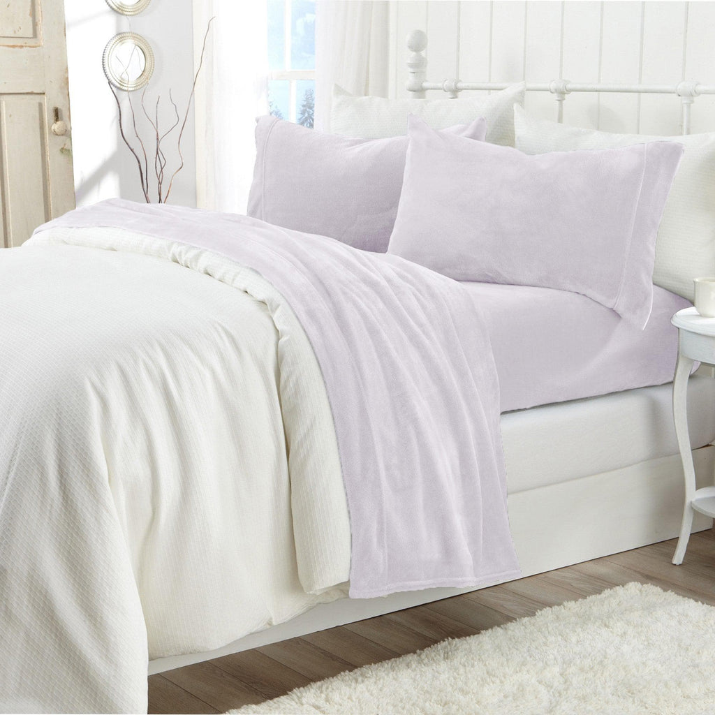 Solid Plush Sheet - Velvet Luxe Collection - Fabs things