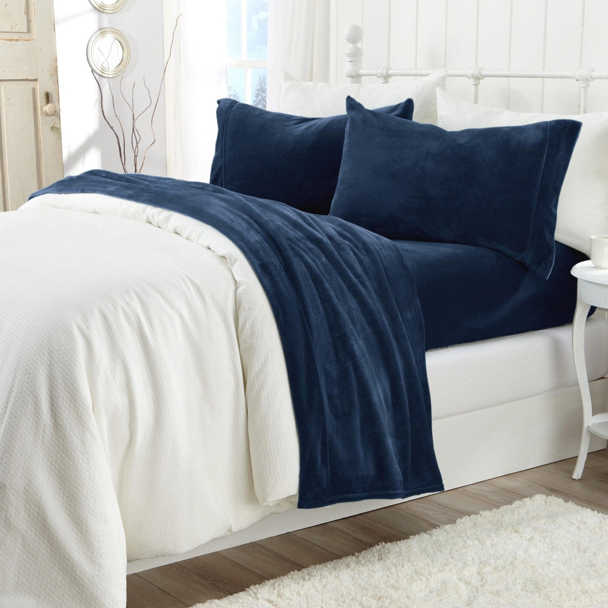 Solid Plush Sheet - Velvet Luxe Collection - Fabs things