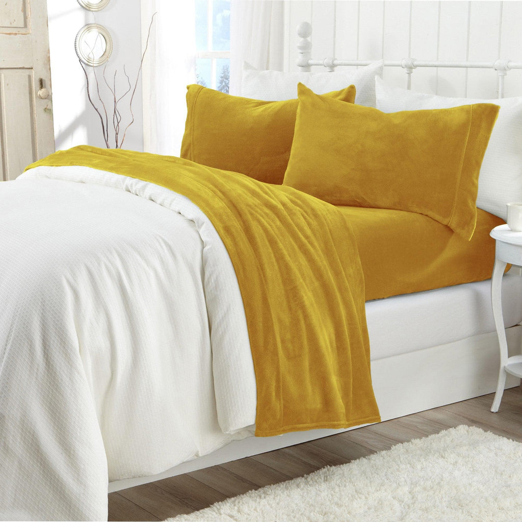 Solid Plush Sheet - Velvet Luxe Collection - Fabs things