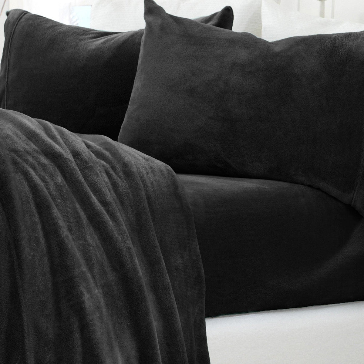 Solid Plush Sheet - Velvet Luxe Collection - Fabs things