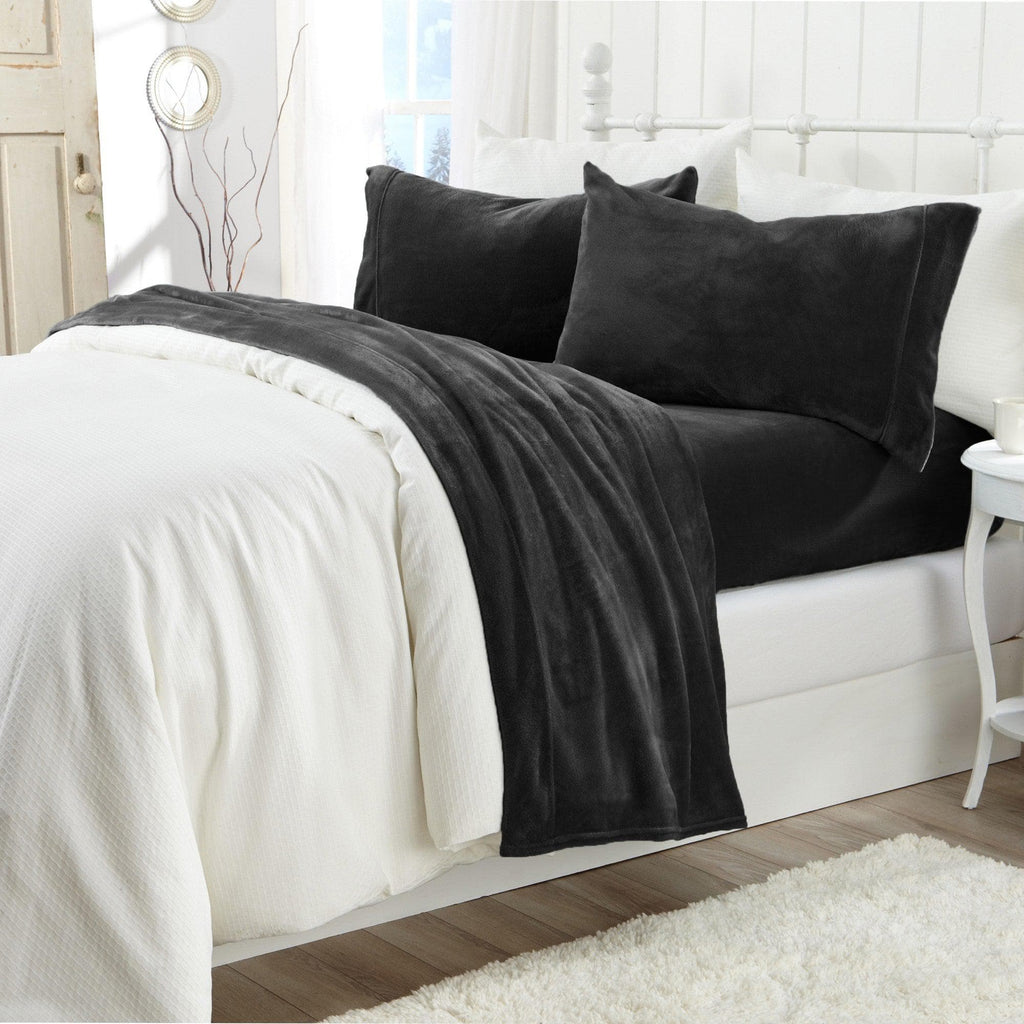 Solid Plush Sheet - Velvet Luxe Collection - Fabs things