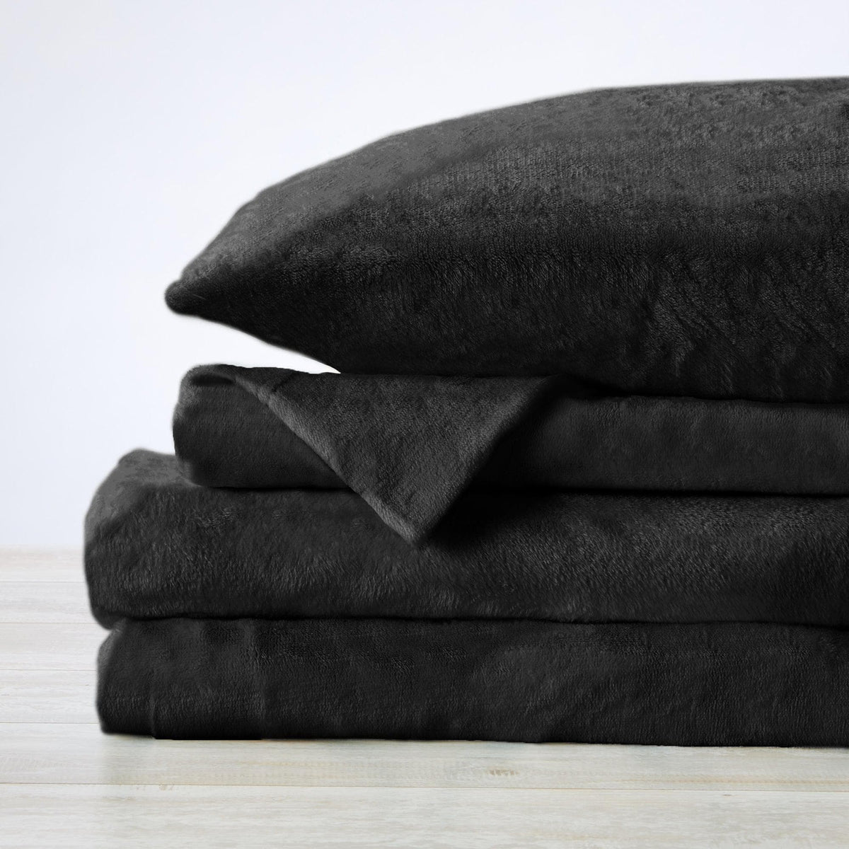 Solid Plush Sheet - Velvet Luxe Collection - Fabs things