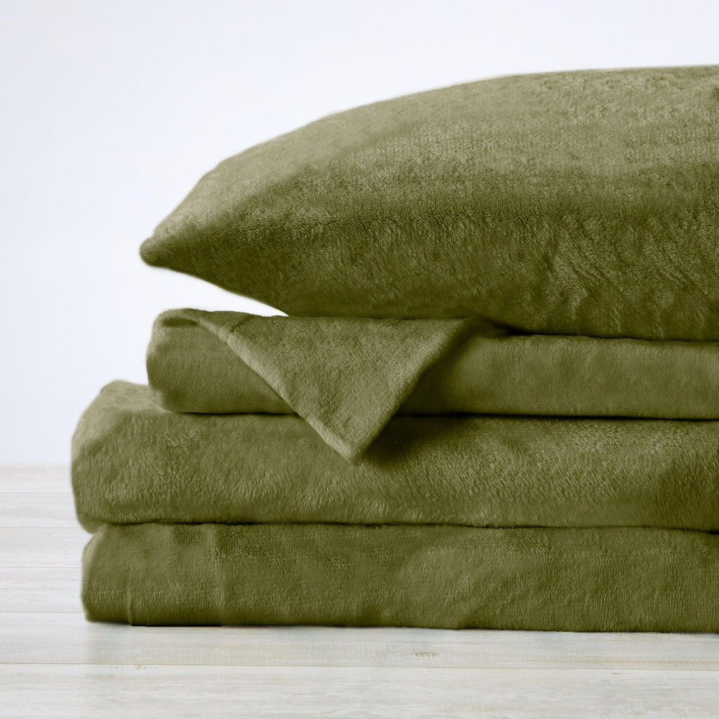 Solid Plush Sheet - Velvet Luxe Collection - Fabs things