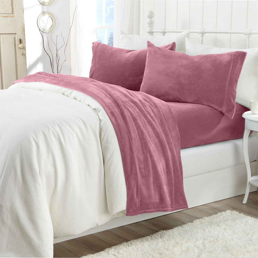 Solid Plush Sheet - Velvet Luxe Collection - Fabs things