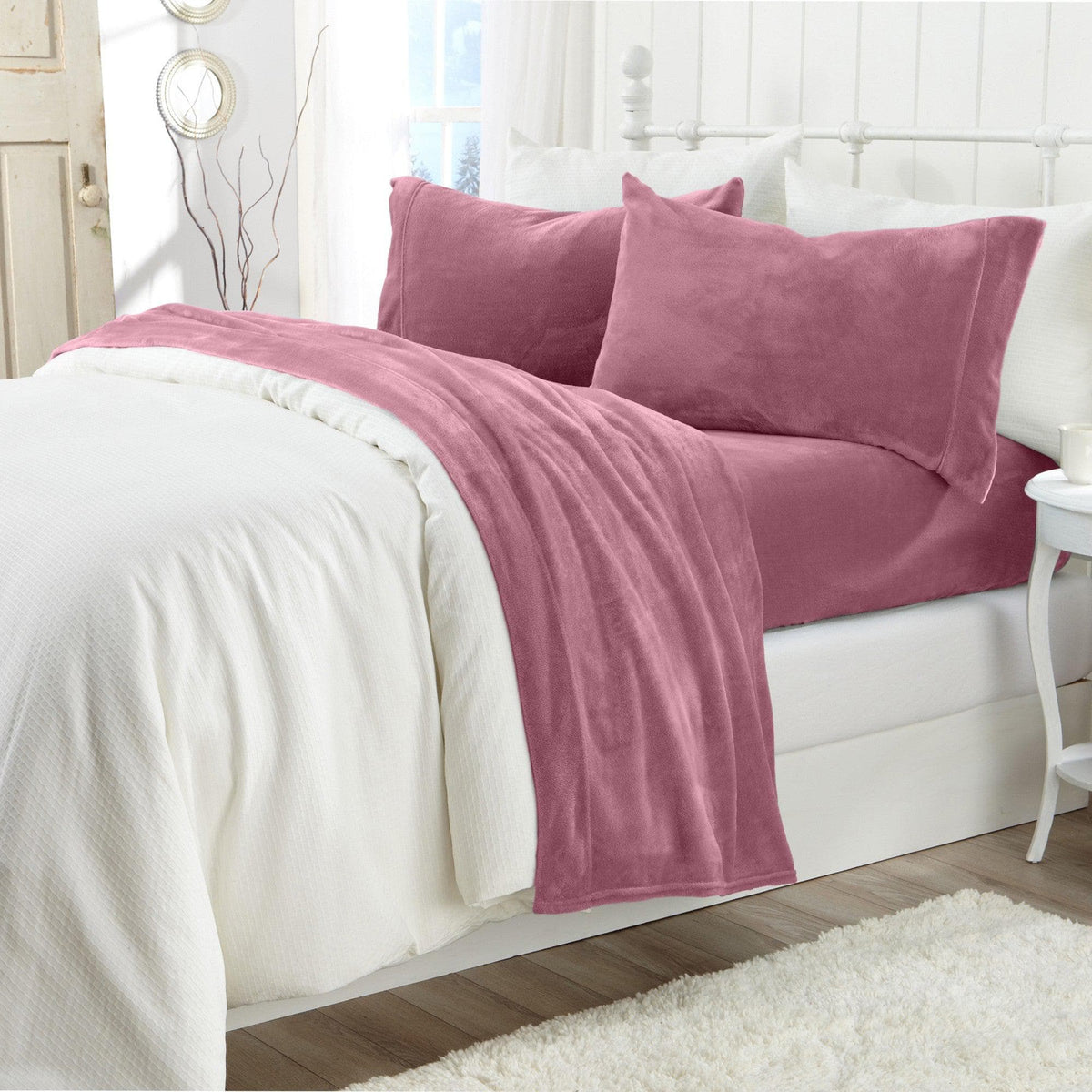 Solid Plush Sheet - Velvet Luxe Collection - Fabs things
