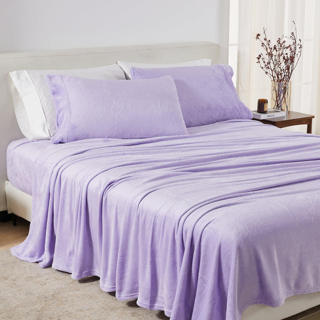 Solid Plush Sheet - Velvet Luxe Collection - Fabs things