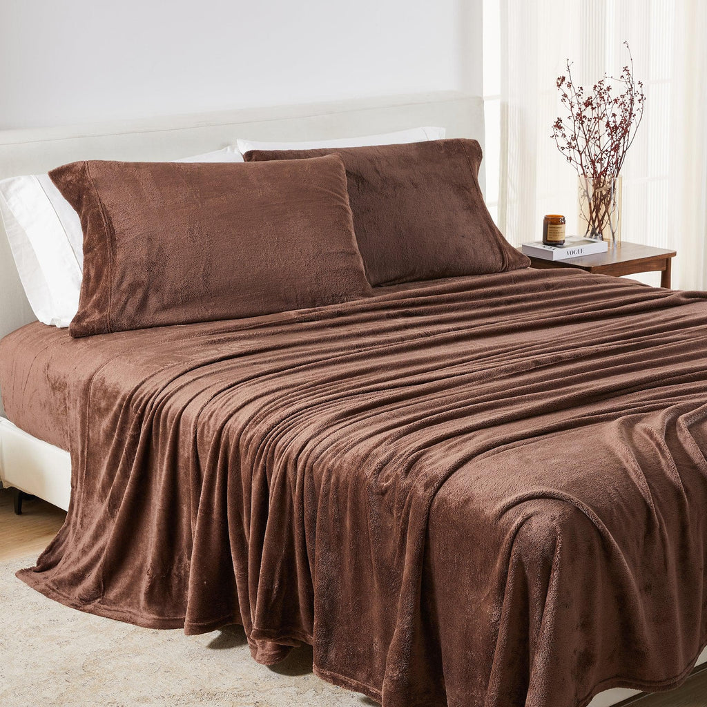 Solid Plush Sheet - Velvet Luxe Collection - Fabs things