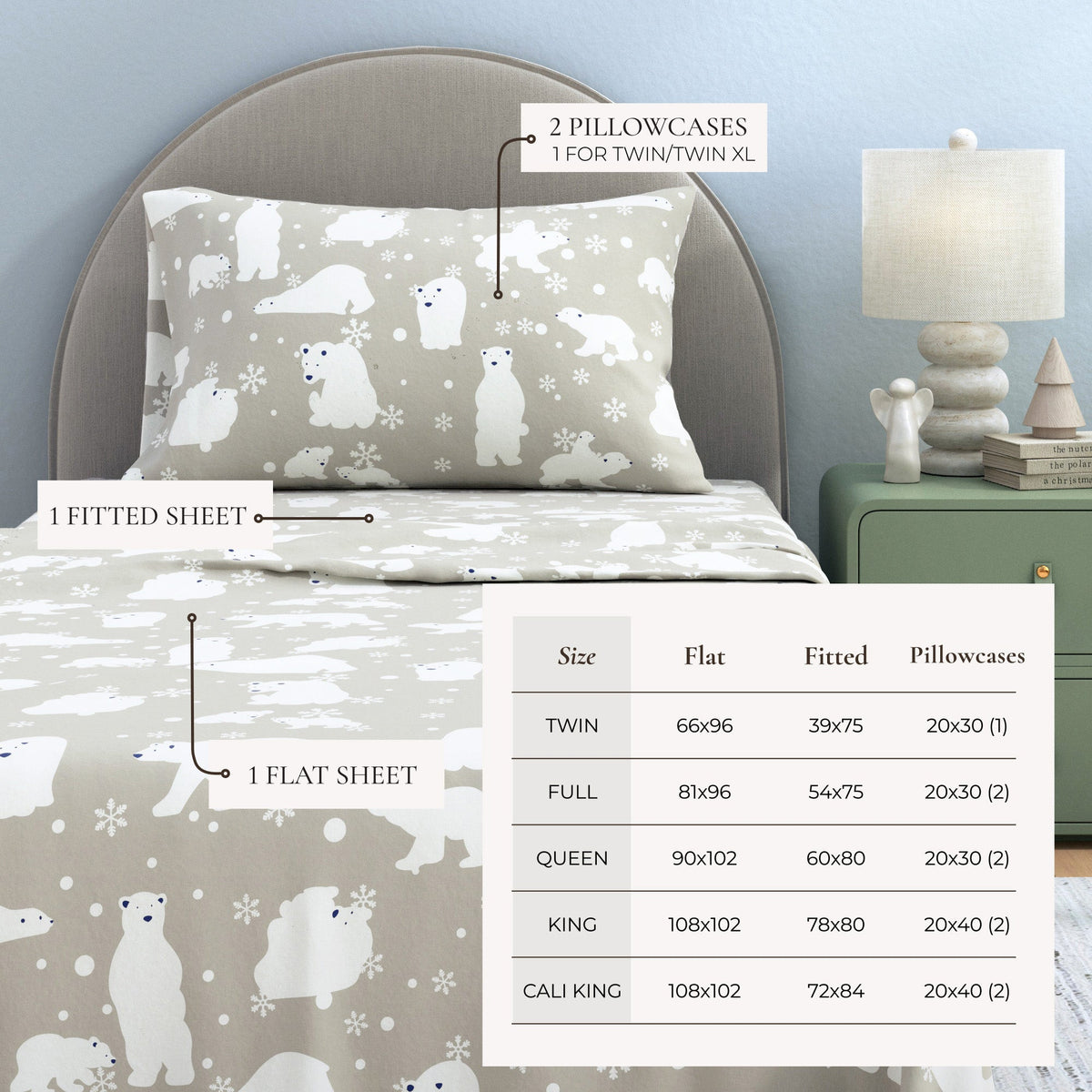 Turkish Cotton Flannel Sheet - Stratton Collection - Fabs things