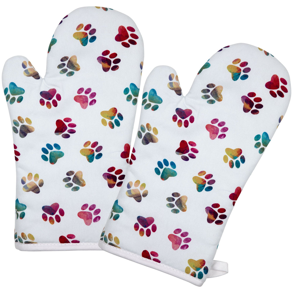 Rainbow Ombre Paws Kitchen Linens - Fabs things