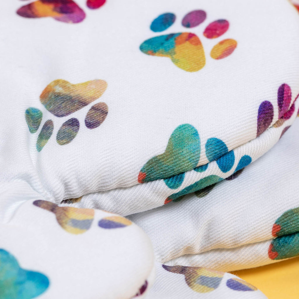 Rainbow Ombre Paws Kitchen Linens - Fabs things