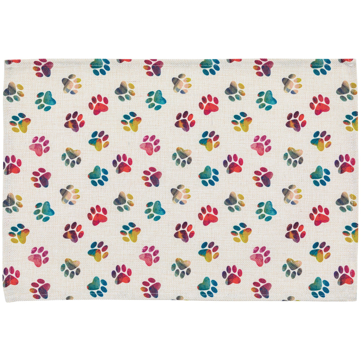 Rainbow Ombre Paws Kitchen Linens - Fabs things
